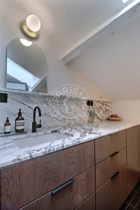 Salle de bain Studio alcove meublé - 34m²  - Invalides - Paris