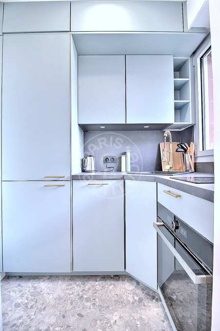 Cozinha Apartamento mobilado - 31m²  - 1 quarto - Nation - Paris