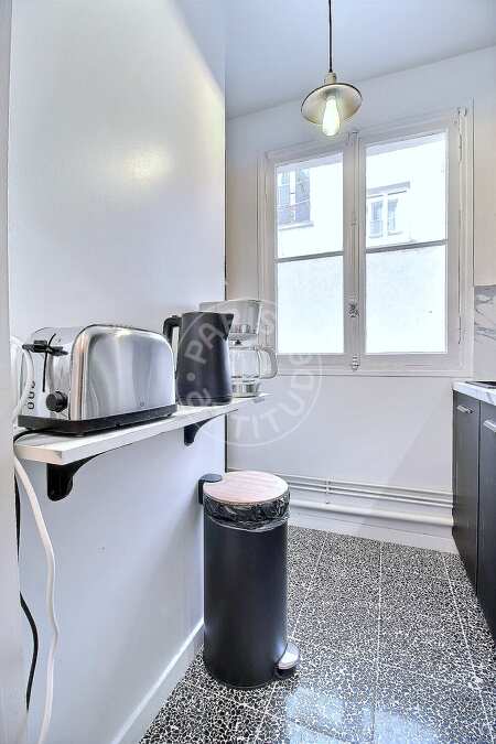 Cozinha Apartamento mobilado - 38m²  - 1 quarto - Marx Dormoy - Paris
