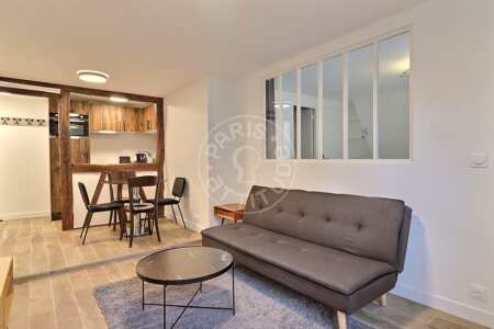 Wohnzimmer Möblierte wohnung - 37m²  - 1 Zimmer - Ecole Militaire / Unesco / Duroc - Paris