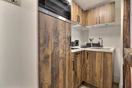 Küche Möblierte wohnung - 37m²  - 1 Zimmer - Ecole Militaire / Unesco / Duroc - Paris