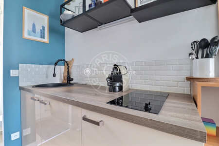 Cozinha Quitinete mobilado - 15m² - Marx Dormoy - Paris