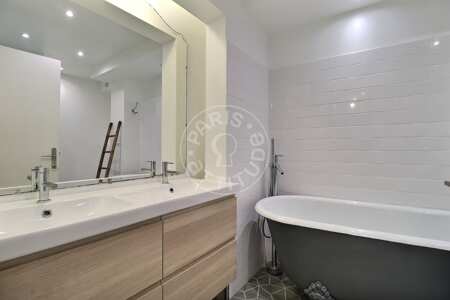 Baño Piso amueblado - 96m²  - 3 dormitorios - Les Gobelins - París