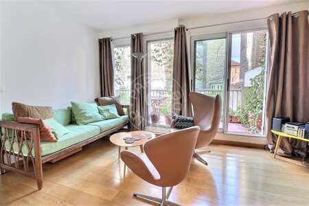 Wohnzimmer Möblierte wohnung - 33m²  - 1 Zimmer - Auteuil - Paris