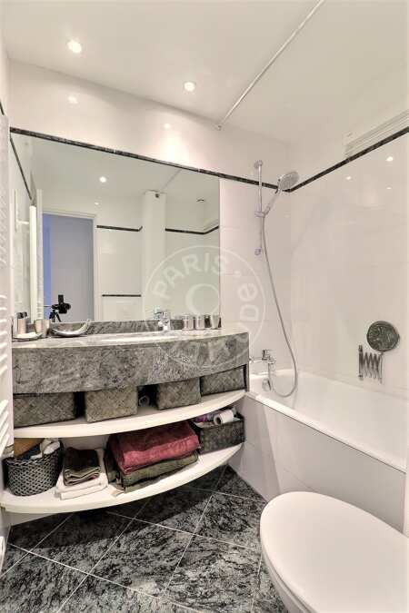 Badezimmer Möblierte wohnung - 33m²  - 1 Zimmer - Auteuil - Paris