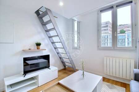 Sala Apartamento mobilado - 20m²  - 1 quarto - Porte/Quai d'Ivry - Paris