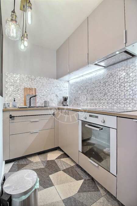 Kitchen Furnished apartment - 51m²  - 1 bedroom - Montorgueil - Paris