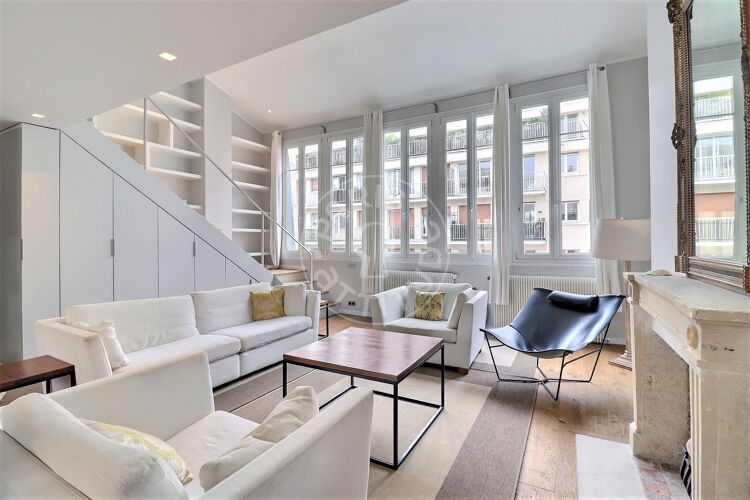 Living room - Furnished 1 bedroom - Paris 75017 - 14909