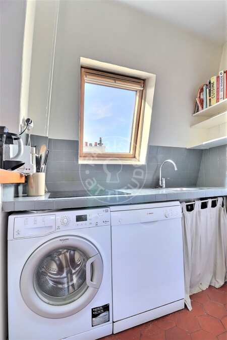 Cocina Piso amueblado - 56m²  - 2 dormitorios - Poissonnière - París