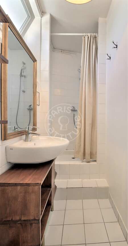 Baño Piso amueblado - 56m²  - 2 dormitorios - Poissonnière - París