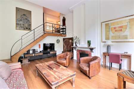 Living room Furnished apartment - 84m²  - 2 bedrooms - Invalides - Paris