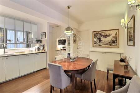 Dining room Furnished apartment - 84m²  - 2 bedrooms - Invalides - Paris