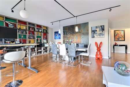 Living room Furnished apartment - 98m²  - 2 bedrooms - Centre George Pompidou - Paris