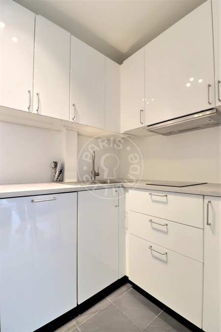 Cuisine Appartement meublé - 32m²  - 1 chambre - Rue de la Pompe - Paris