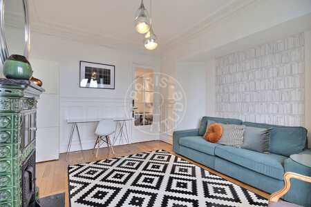 Sala Apartamento mobilado - 66m²  - 2 quartos - Porte de Versailles - Paris