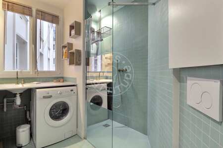 Baño Piso amueblado - 31m²  - 1 dormitorio - Marx Dormoy - París