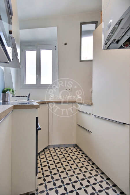 Cozinha Apartamento mobilado - 52m² - 2 quartos - Montmartre / Place des Abbesses - Paris