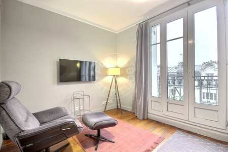 Salon Appartement meublé - 75m²  - 2 chambres - Parc André Citroën - Paris