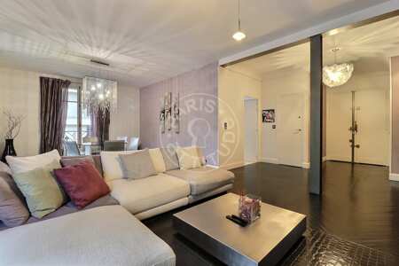 Living room Furnished apartment - 125m² - 3 bedrooms - Bastille - Paris
