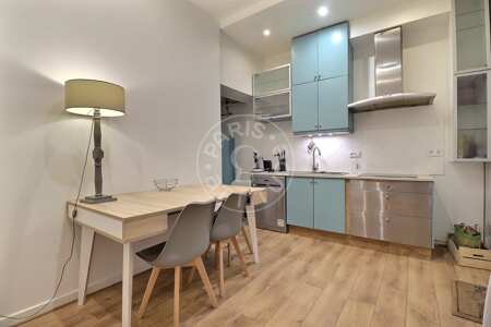 Cocina Piso amueblado - 70m²  - 2 dormitorios - Saint-Lazare - París