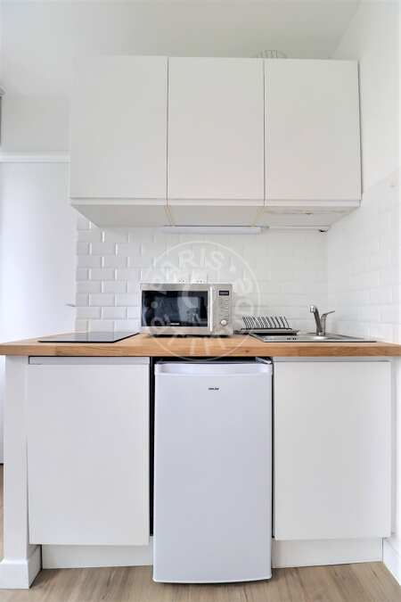 Kitchen Furnished studio - 18m²  - Nation - Paris