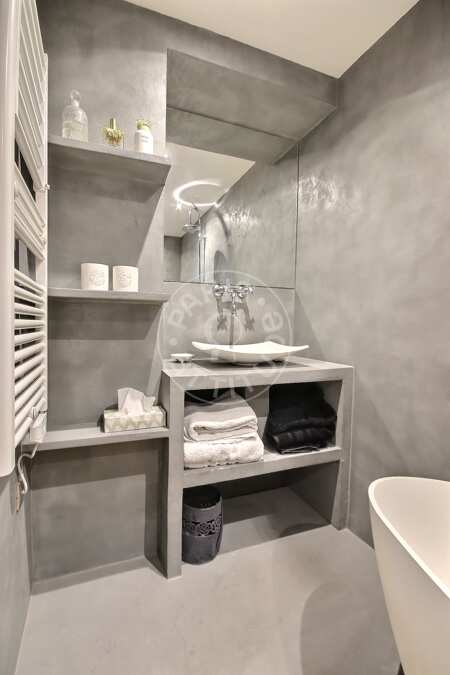 Badezimmer Möblierte wohnung - 39m²  - 1 Zimmer - Jules Joffrin - Mairie du 18ème - Paris