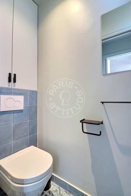 Toilettes Appartement meublé - 49m²  - 1 chambre - Oberkampf - Paris