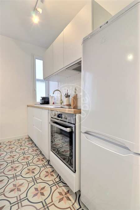 Küche Möblierte wohnung - 36m²  - 1 Zimmer - Nation - Paris