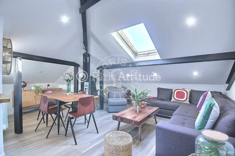 Salon - 1 chambre meublé - Paris 75020 - 14968