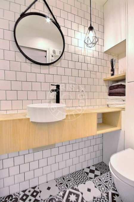 Badezimmer Möblierte alkovenwohnung - 28m²  - Montorgueil - Paris