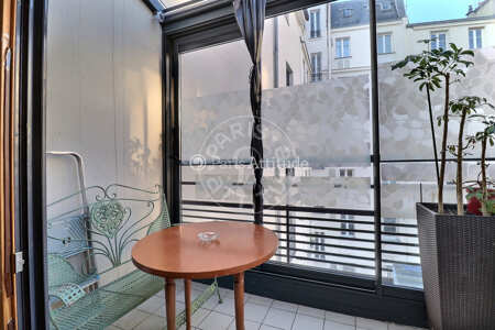 Terraço Apartamento mobilado - 47m²  - 1 quarto - Nation - Paris