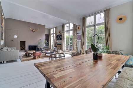 Living room Furnished apartment - 170m²  - 5 bedrooms and more - Centre George Pompidou - Paris