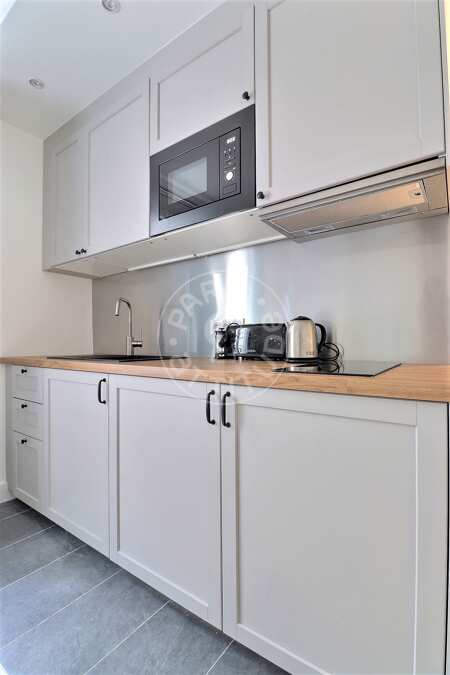 Kitchen Furnished apartment - 23m²  - 1 bedroom - Bastille - Paris