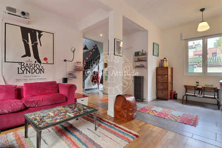 Salon Maison meublée - 140m² - 4 chambres - Saint-Ouen-sur-Seine