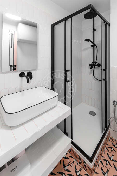 Baño Estudio amueblado - 19m²  - Marx Dormoy - París