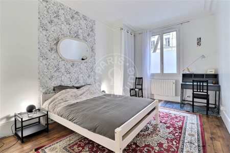 Camera da letto Appartamento arredato - 44m²  - 1 locale - Buttes-Chaumont - Parigi