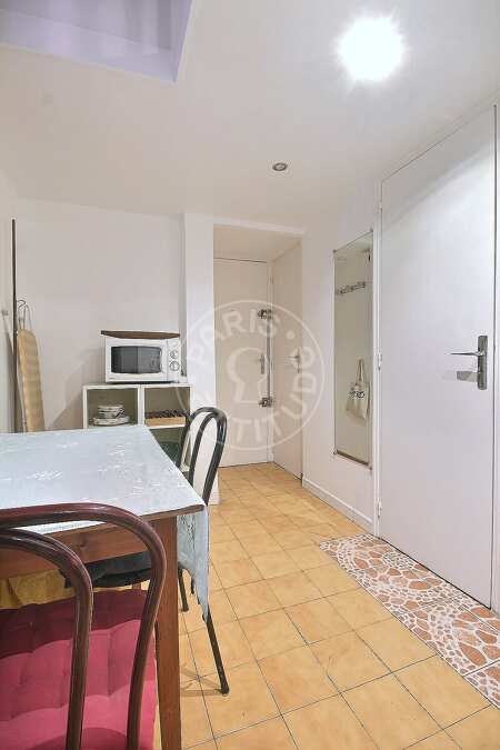 Kitchen Furnished studio alcove - 24m²  - Latin / Saint-Michel - Paris