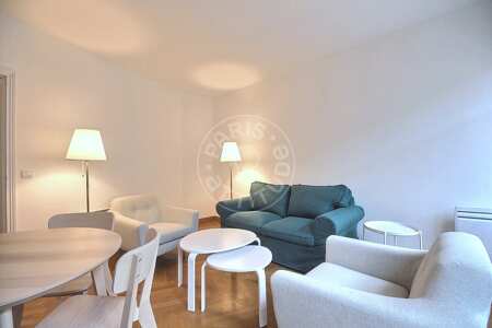 Living room Furnished apartment - 48m²  - 1 bedroom - Saint-Germain - Paris