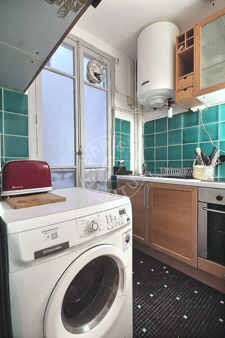 Cucina Monolocale arredato - 33m²  - Jules Joffrin - Mairie du 18ème - Parigi