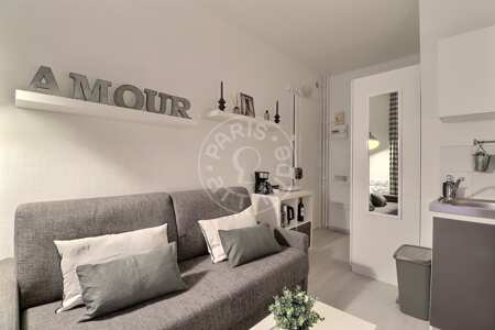 Sala Quitinete mobilado - 13m²  - Levallois-Perret