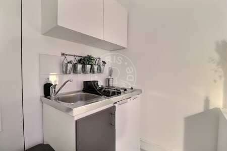 Cozinha Quitinete mobilado - 13m²  - Levallois-Perret