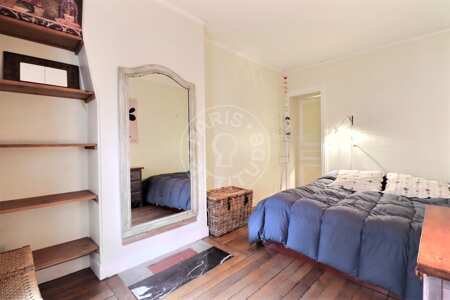 Bedroom Furnished apartment - 40m²  - 1 bedroom - Oberkampf - Paris