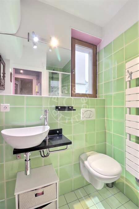 Bathroom Furnished apartment - 40m²  - 1 bedroom - Oberkampf - Paris