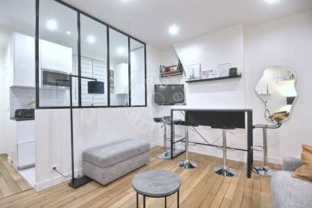 Salotto Appartamento arredato - 39m²  - 1 locale - Jasmin / Mozart - Parigi