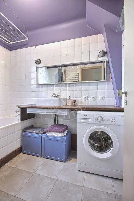 Casa de banho Apartamento mobilado - 42m²  - 1 quarto - Gambetta - Paris