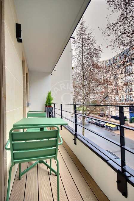 Varanda Apartamento mobilado - 65m²  - 2 quartos - Issy-les-Moulineaux