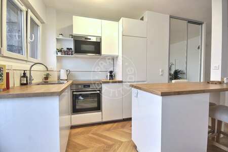Küche Möblierte wohnung - 39m²  - 1 Zimmer - Jules Joffrin - Mairie du 18ème - Paris