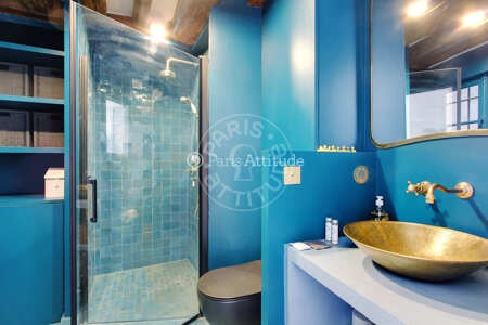 Casa de banho Quitinete mobilado - 34m² - Saint-Germain - Paris