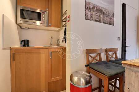 Küche Möblierte studio - 24m²  - Place Monge - Paris