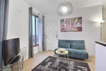 Wohnzimmer Möblierte wohnung - 30m²  - 1 Zimmer - Riquet - Paris